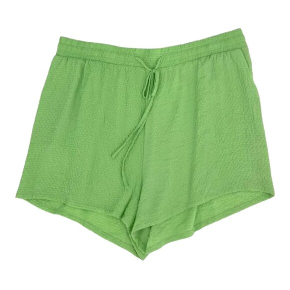 BP. Greece Textured Pull-On Shorts Women’s Green Size 1X NWT $32 - Picture 2 of 4